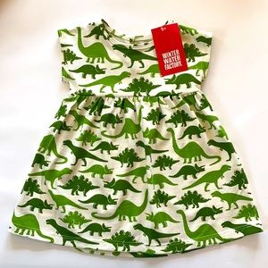 *NEW* with tags Winter Water Factory Toddler Dress in Dinosaur Print